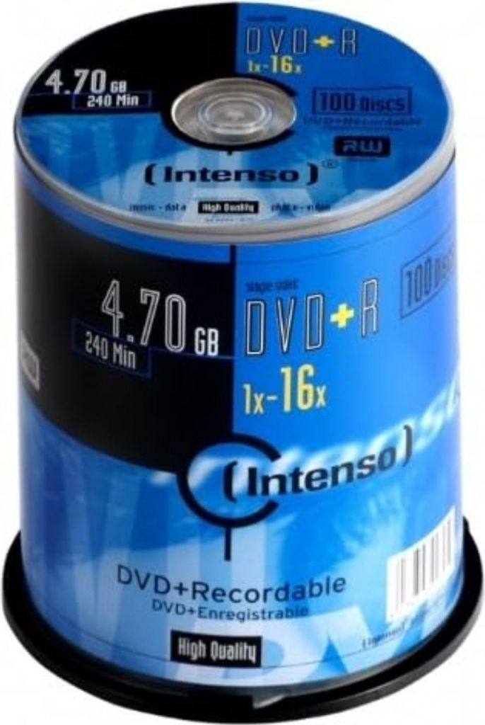 Intenso 4111156 DVD+R 16x CB 4,7GB Intenso 100St Zdjęcie produktu