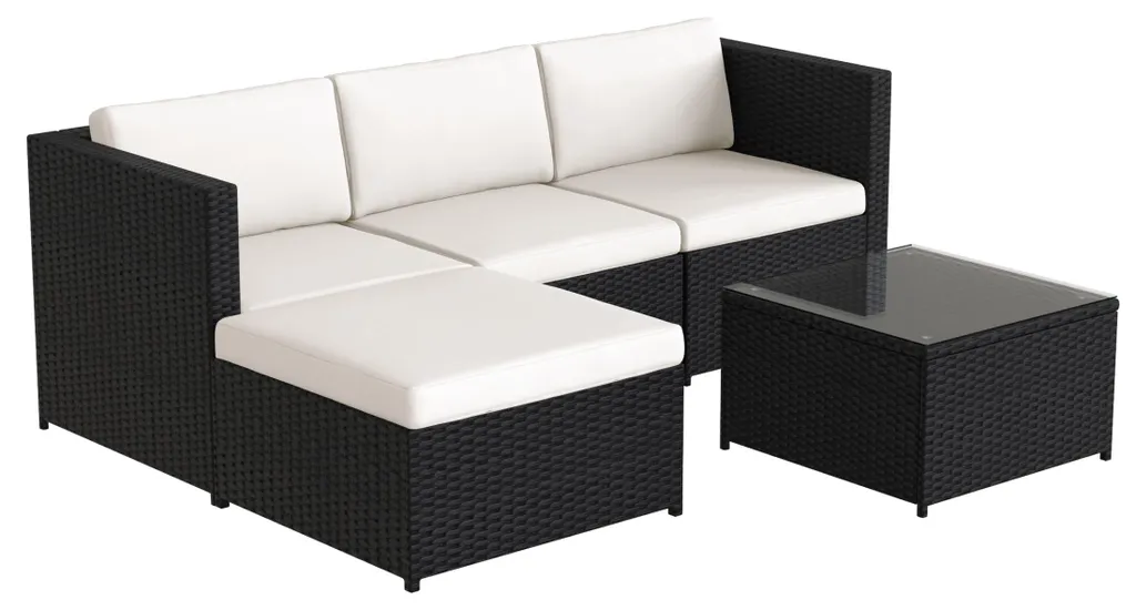 Mobilier de jardin canapé d'angle pour grandes terrasses et balcons - 9