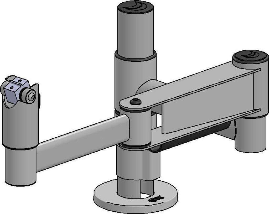 Ergonomiczne rozwiązanie SP2 SpacePole Drive Trough bez płyty - czarne, EET053-02