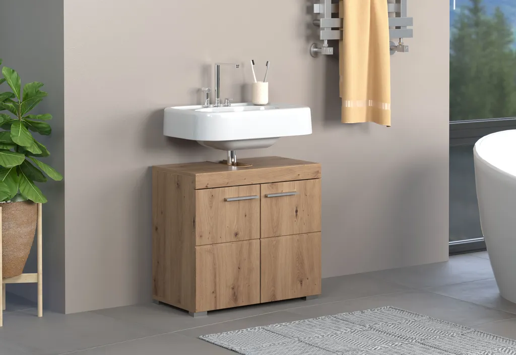 Mobile Bagno Rovere Nodoso Amanda Trendteam 60x56x34 cm Design - 8