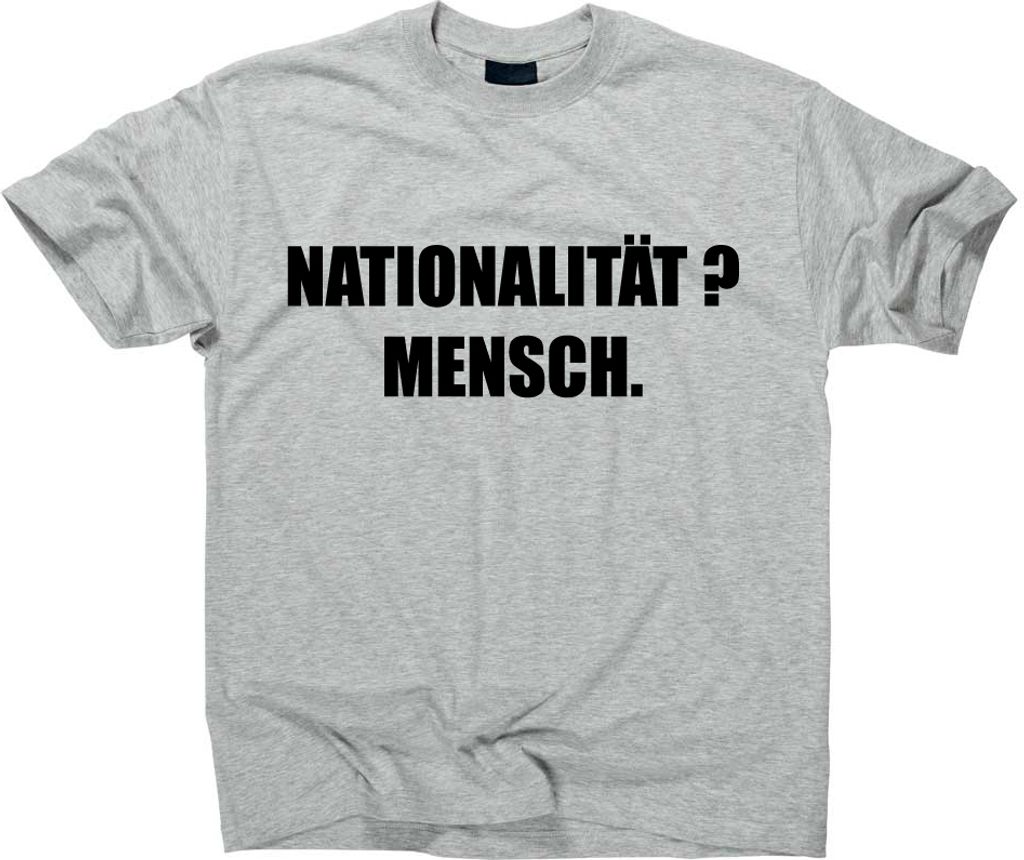 Styletex23 T-Shirt Nationalität Mensch, sport grey, M