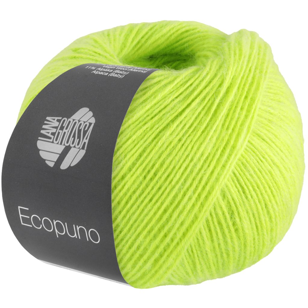 Lana Grossa - Ecopuno 0096 neongrün Produktbild 