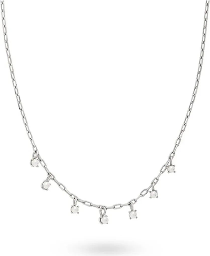 Collier pour femme 24KAE 32404S en argent massif 925 avec maillons fins
