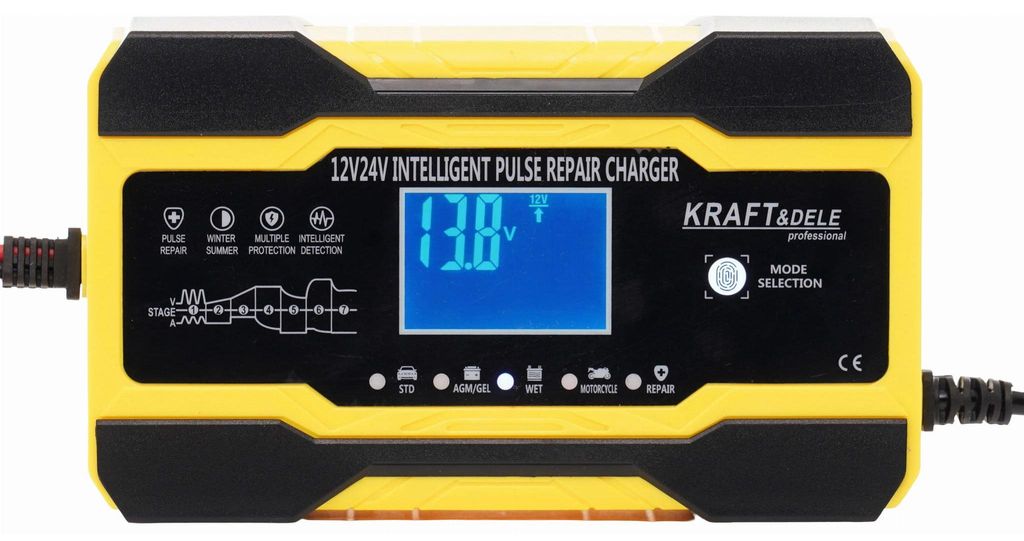 Autonabíječka Kraft&Dele KD1291, 12/24V, 5/10A Obrázek produktu 