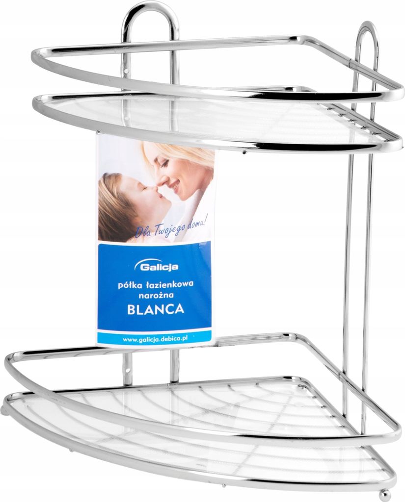 Koupelnová rohová polička do sprchy 2P Blanca chrom Obrázek produktu 