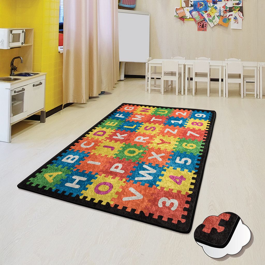 Bosdela Kinder- und Babyteppiche – Vielfältige Designvariationen für jeden Spielraum 100x160 cmPuzzle