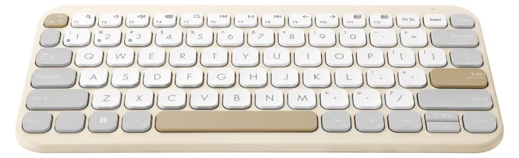 Clavier Bluetooth Compact ASUS KW100 - Connexion Multi-Appareils Gris - 2