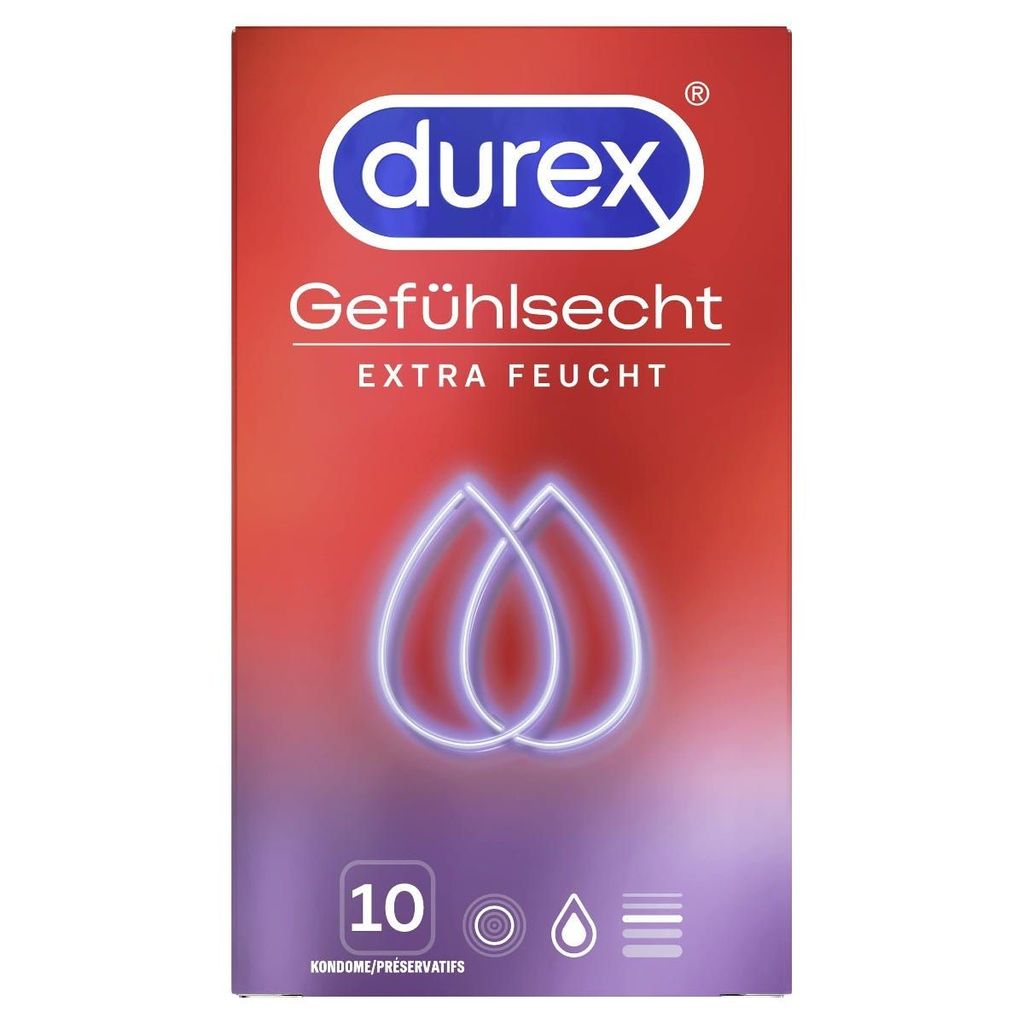 A product package for Durex condoms.