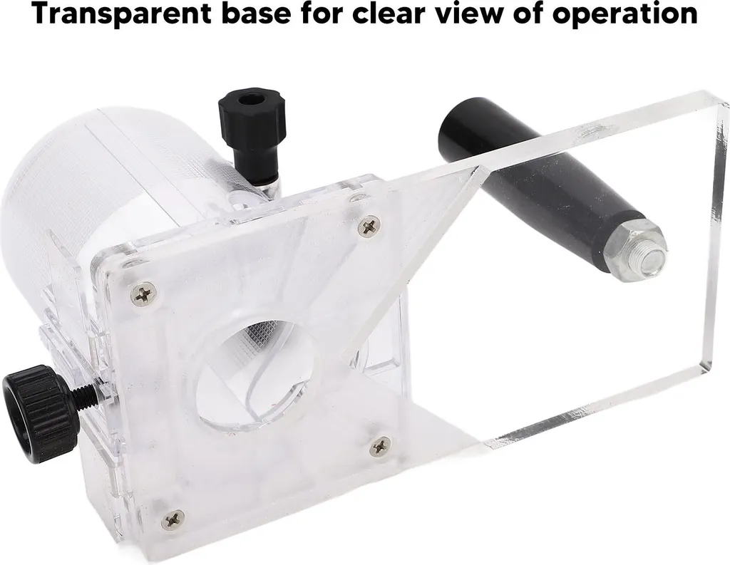 Base de Défonceuse en Plastique Transparent Résistant pour Menuiserie - 18