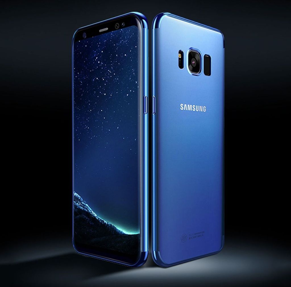 Handy Hülle Schutz Case für Samsung Galaxy J5 2017 Durchsichtig Transparent Blau