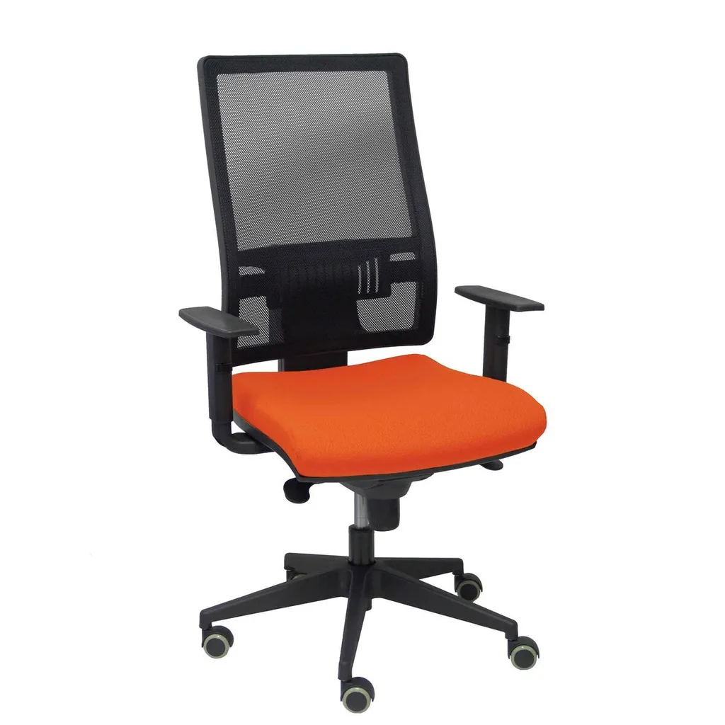 Siège de bureau orange foncé P&C 5B10CRP à dossier haut et design moderne