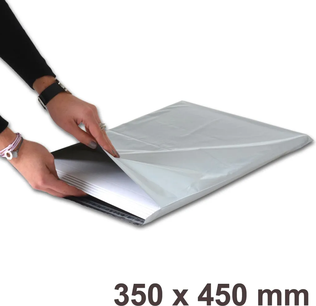 Enveloppe colis opaque anti-vol 350x450 mm lot de 500 pochettes fb05