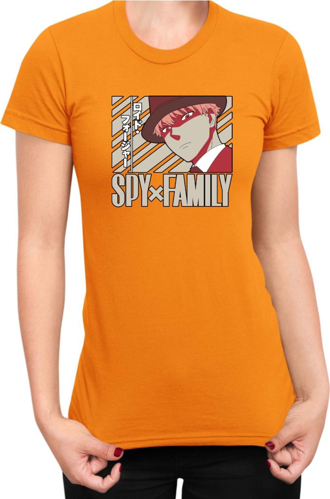 Damen T-Shirt Japan Anime Manga Family Anime X Manga Spy Fan Solo Loid, Lady XS / Orange