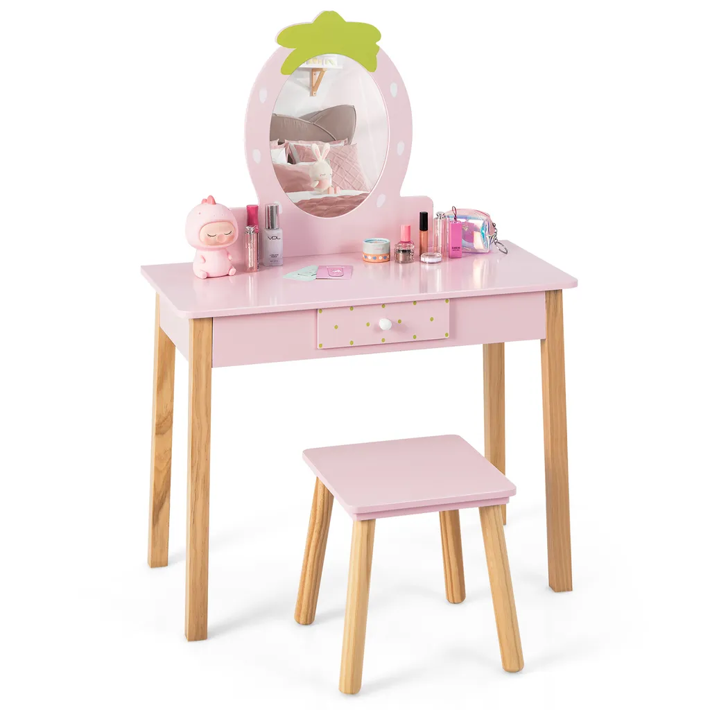 Toeletta Bambina Bunny COSTWAY HY10094PI Rosa - Idea Regalo Top