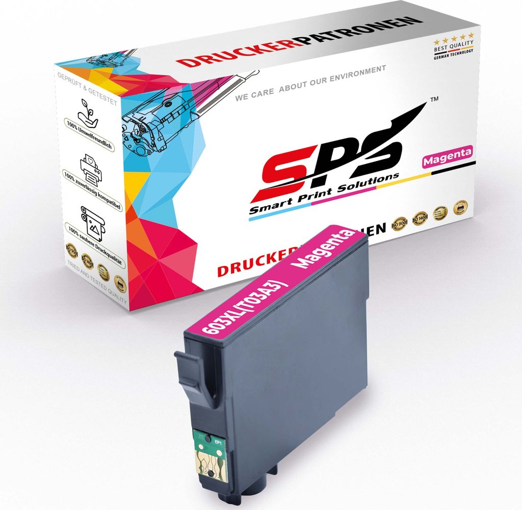 603XL Tintenpatrone Kompatibel für Epson Workforce WF 2810 | 1x Magenta