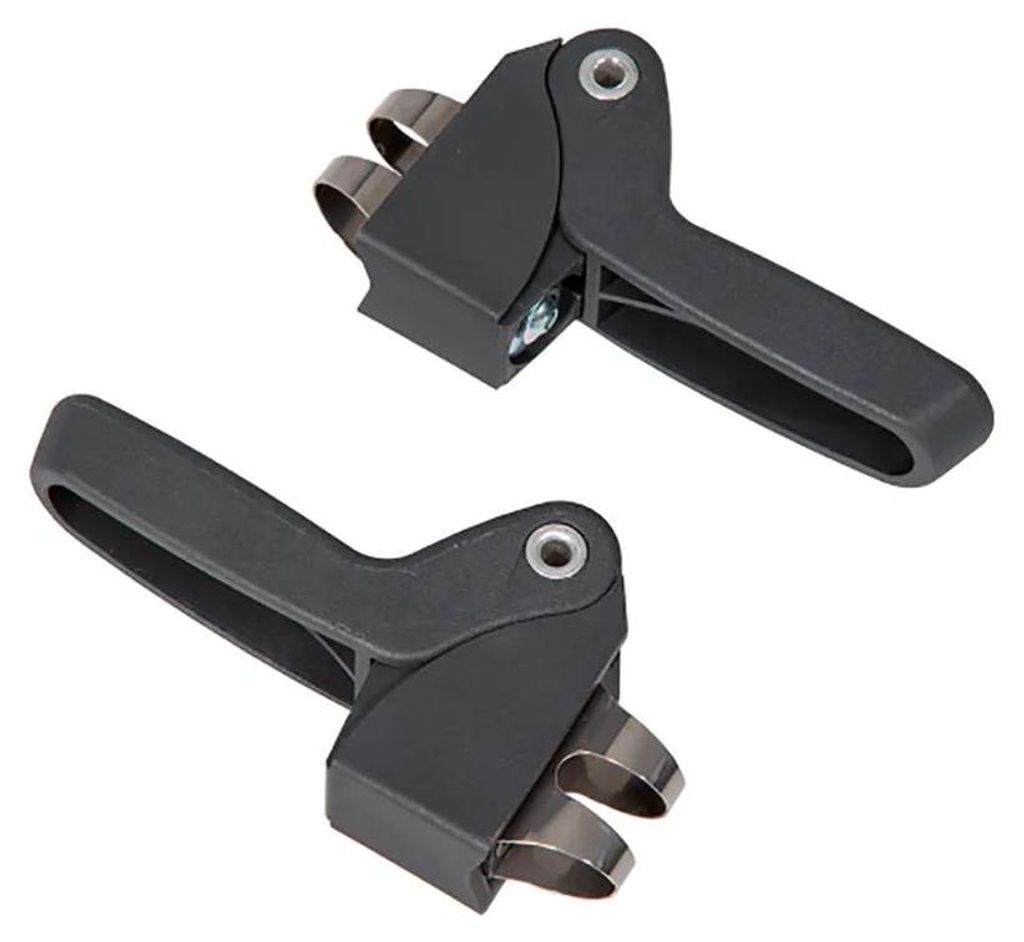 Fußstützen für QIBBEL 6+ JUNIOR Schwarz, Montage an Seitenstreben