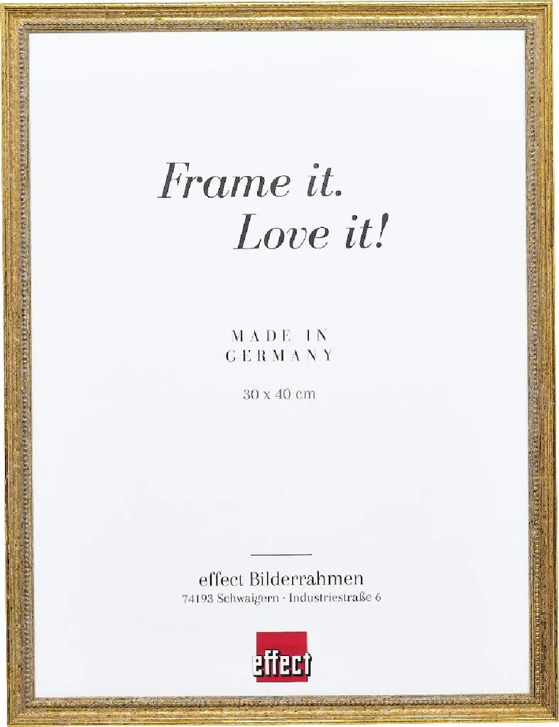 Cornice per foto in legno Effect Profilo 66 Antico Oro 40x50 cm