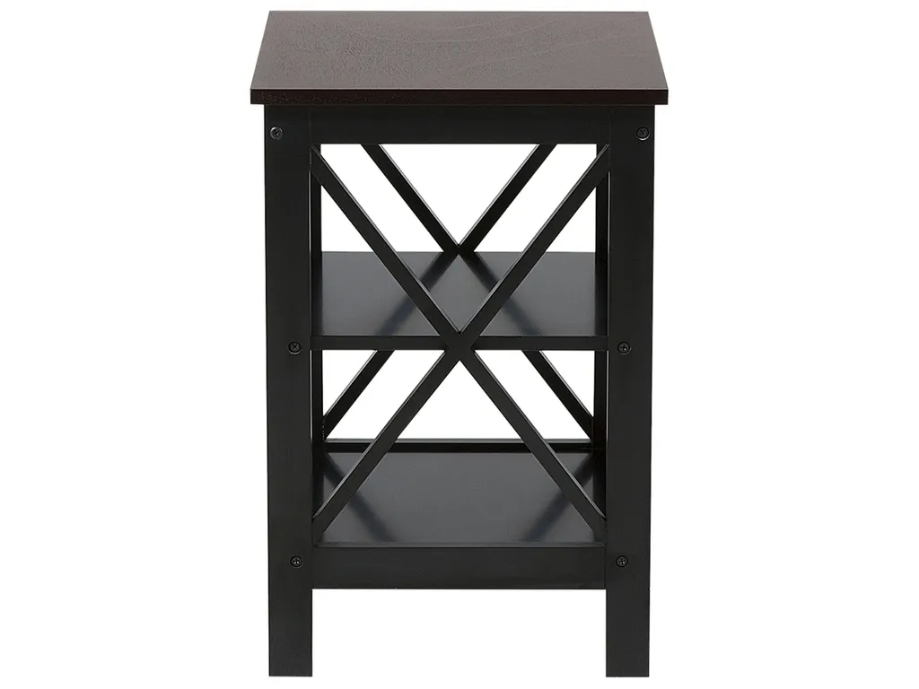 Table d'appoint stable noire 40 cm pour petits espaces et salon moderne - 5