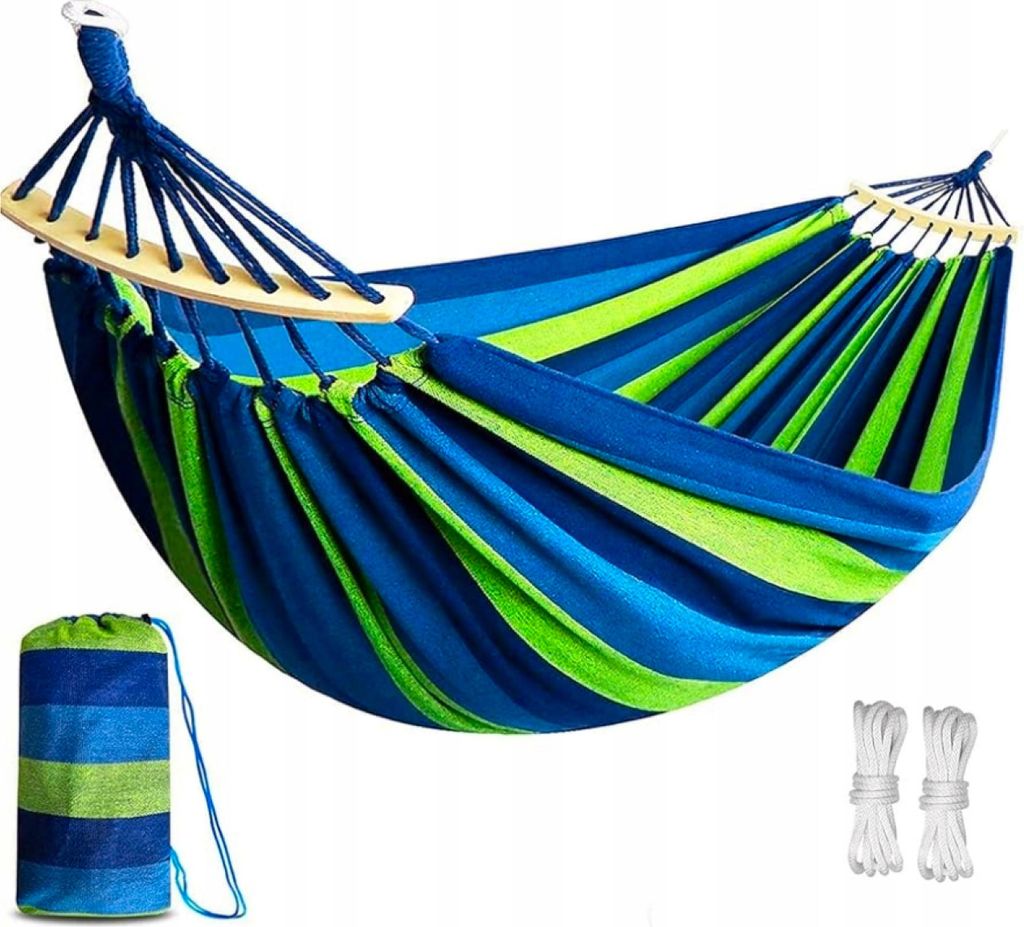 Gartenhängematte, robust, Touristen-Hängeschaukel, groß, 2-Personen, XXL + Tasche