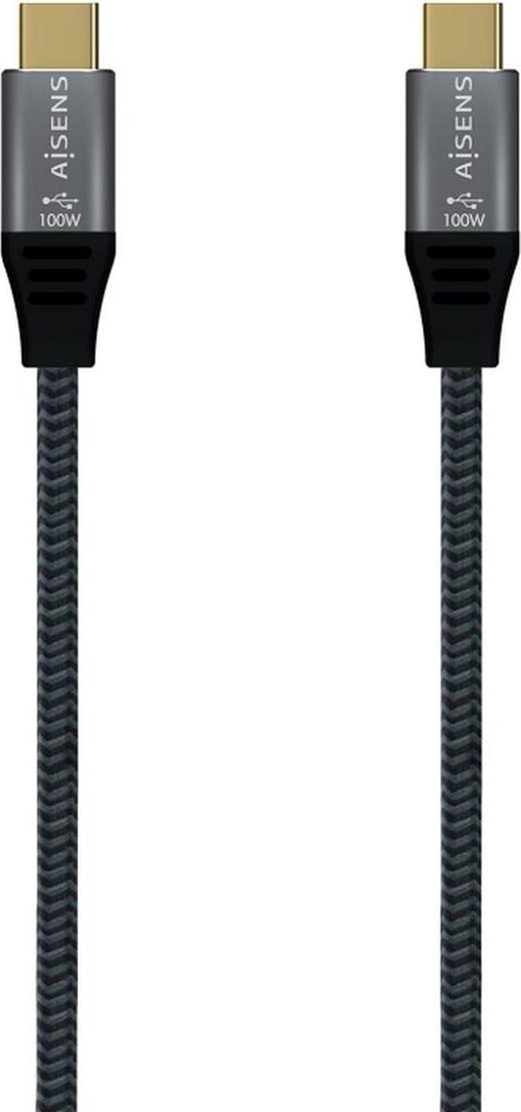 Kabel USB-C Aisens A107-0670 Gris (1 unidad)