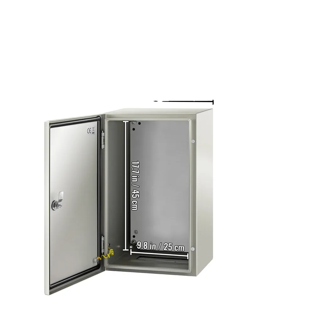 Armoire électrique étanche IP66 en acier renforcé de 50 cm de haut