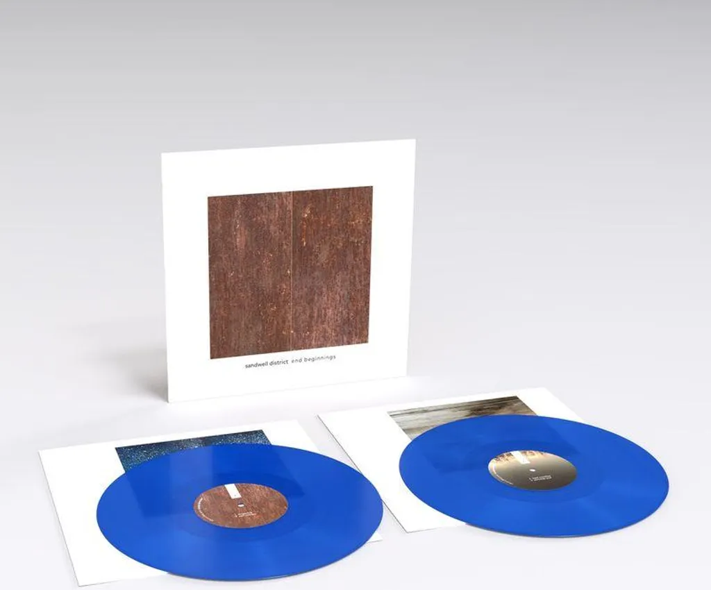 Album Vinyle Techno Sandwell District End Beginnings Coloris Bleu Translucide