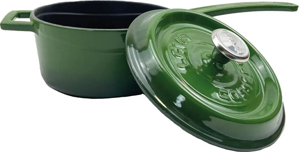LAVA Metal Beccuccio Ø 16 cm, 1,35 l, ghisa, verde LAVA METAL LVYSOS16K2G