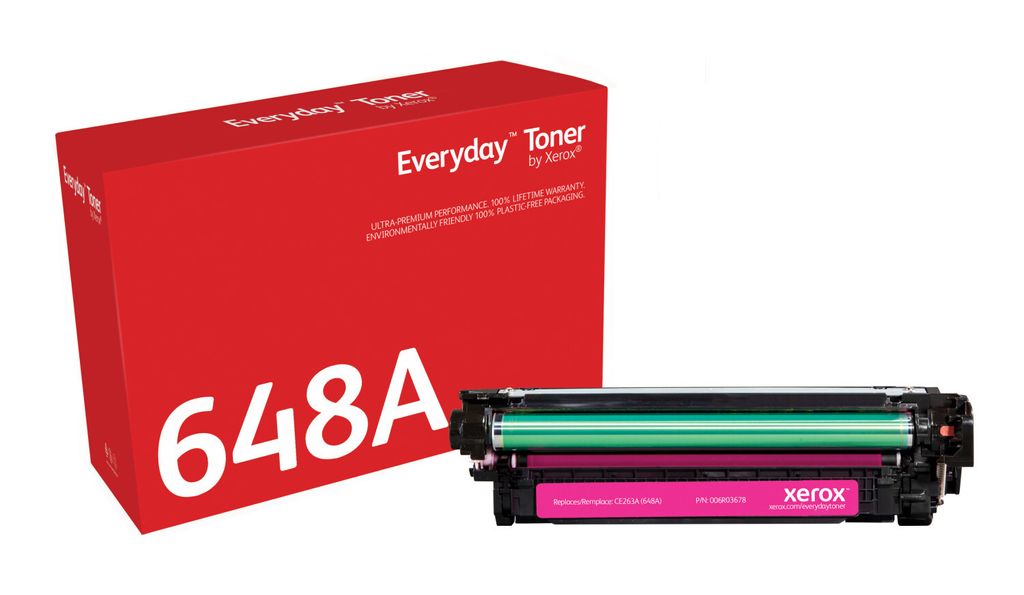 TON Xerox Magenta Toner Cartridge equivalent to HP 647A for use in Color LaserJet Enterprise CP4025, CP4525 (CE263A)