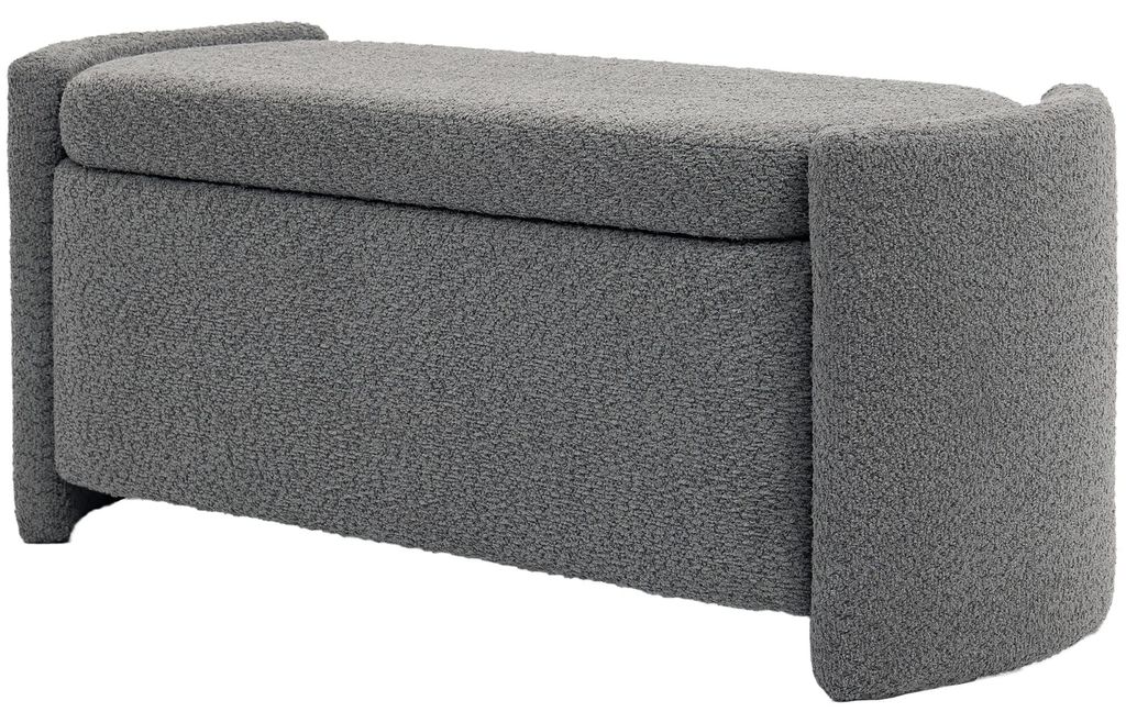 Panca HOMCOM, panca da letto con spazio contenitore, panca Immagine del prodotto 