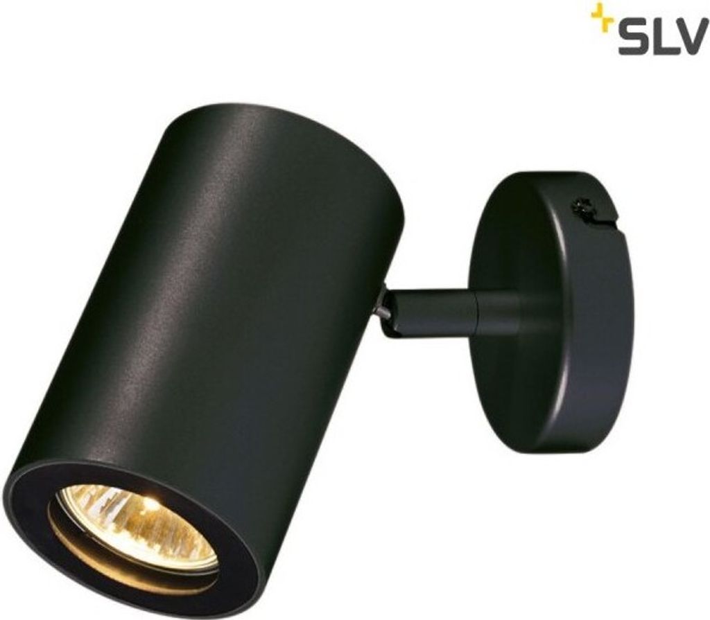 SLV 152010 ENOLA_B Wand- und Decken- leuchte single mattschwarz GU10 max. 50W