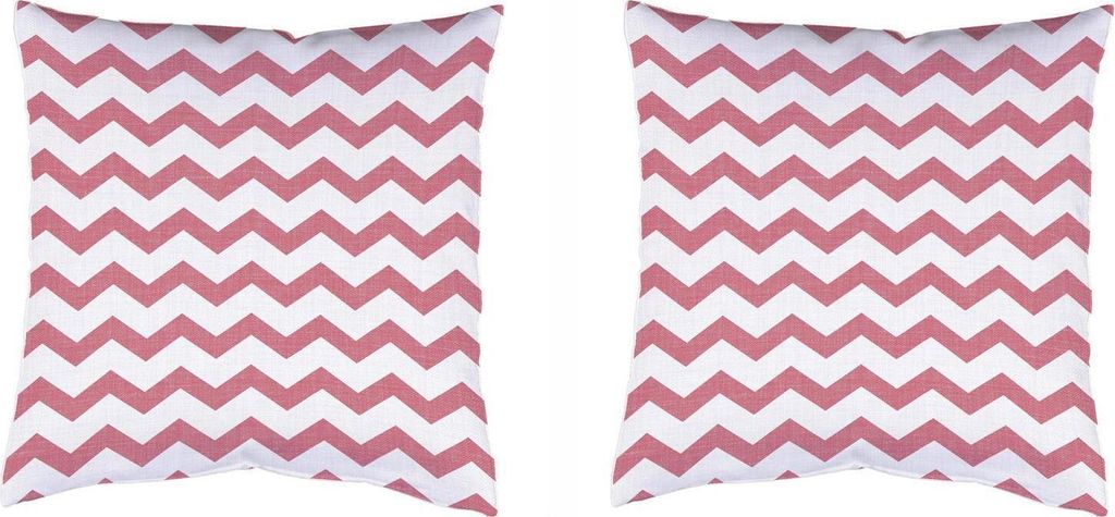 Home Wohnideen 2Er Set Kissenhülle Digi Samtoptik Zacke 50 X 50 CM Zacke Beere