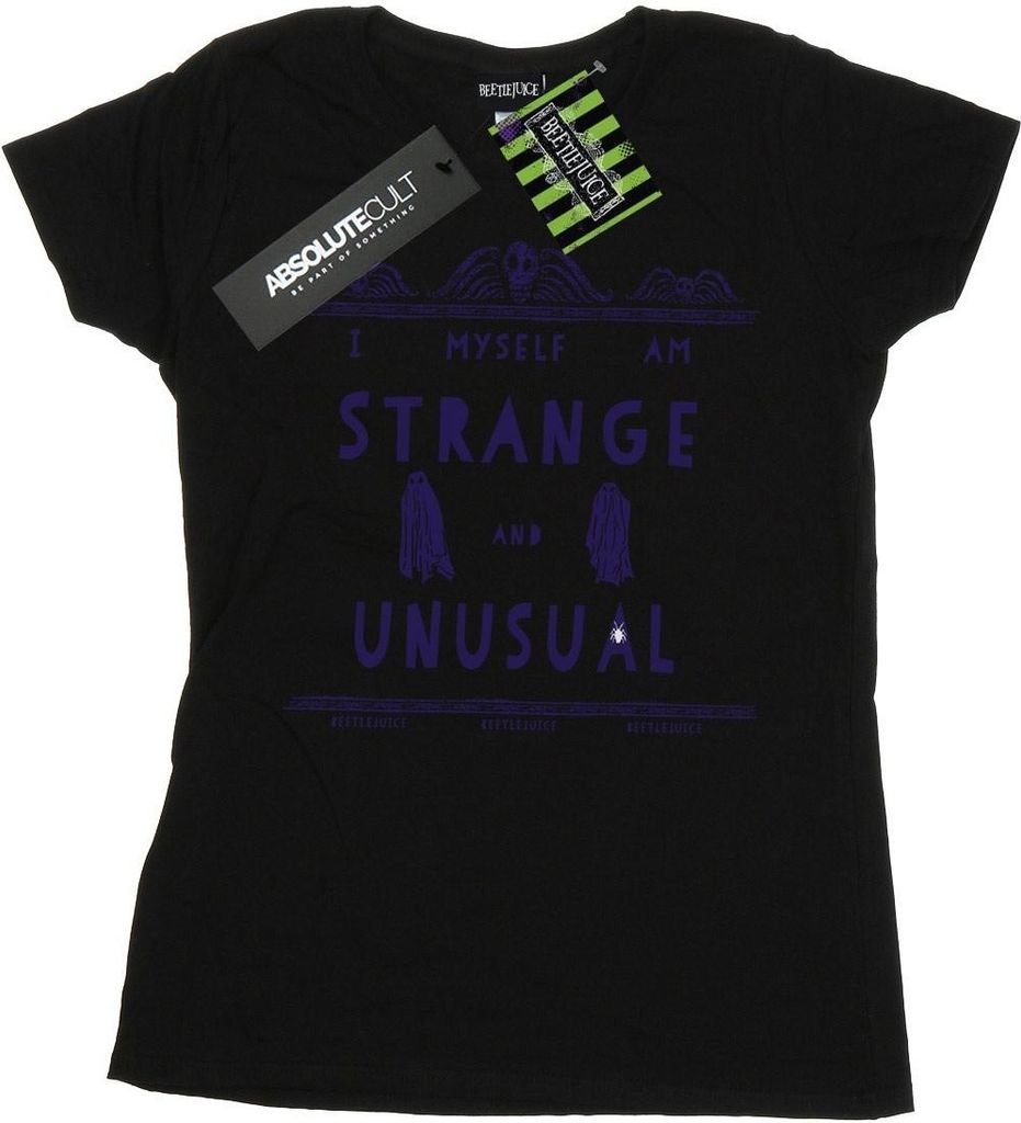 Beetlejuice - "Strange And Unusual" T-Shirt für Damen BI12070 (XL) (Schwarz)