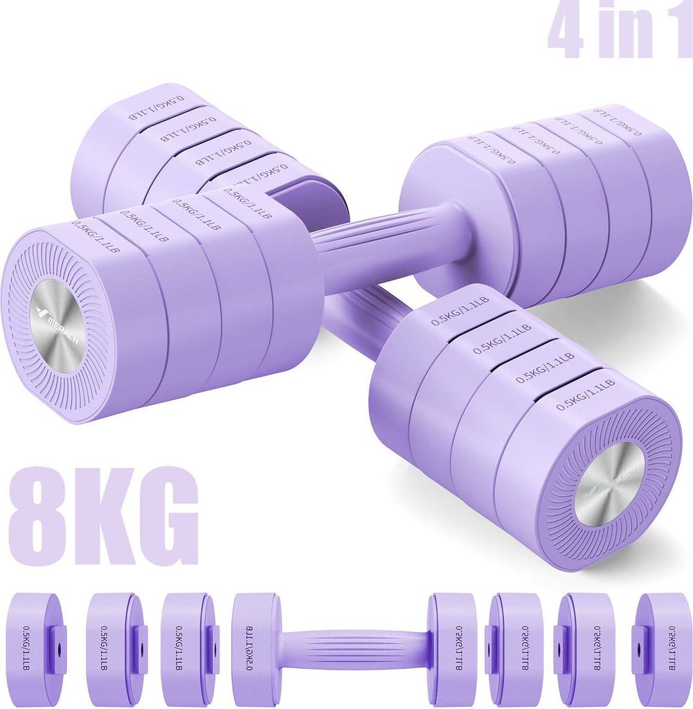 Haltère Musculation Réglable 4-en-1 - MERACH, Lot de 2 Image du produit 