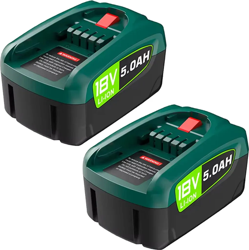 Pack 2 Batteries 18V 5.0Ah pour outillage sans fil compatible Bosch