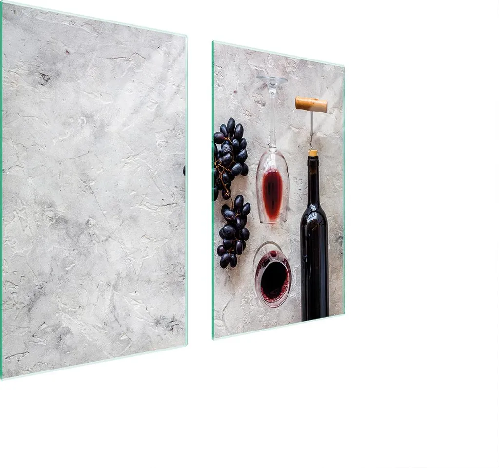 Copri Piano Cottura 75x52 Vetro Temperato 2 Pezzi - Protezione Ceramica