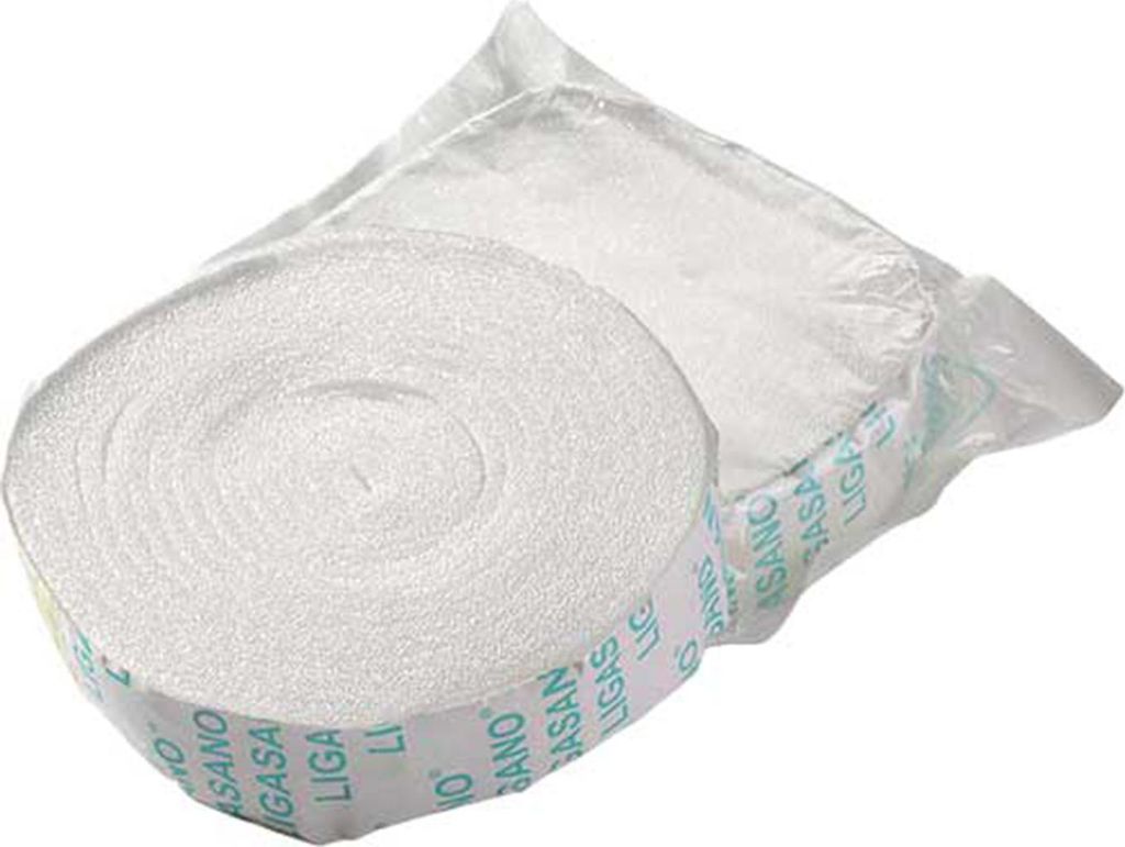 Ligasano weiß Wundband 0,4x2,5x300 cm steril 8 St