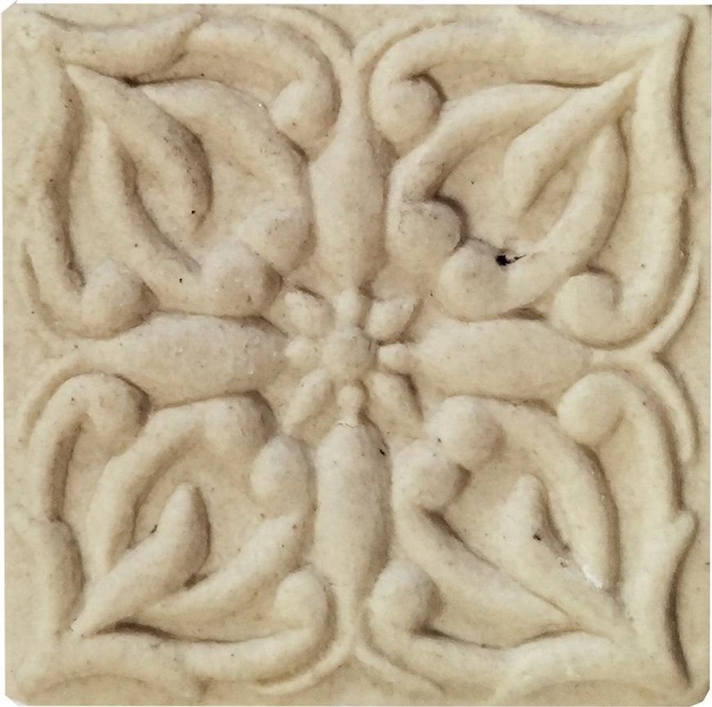 Clayre & Eef. Adorno para puerta, 4x4 cm, color beige, Imagen del producto 