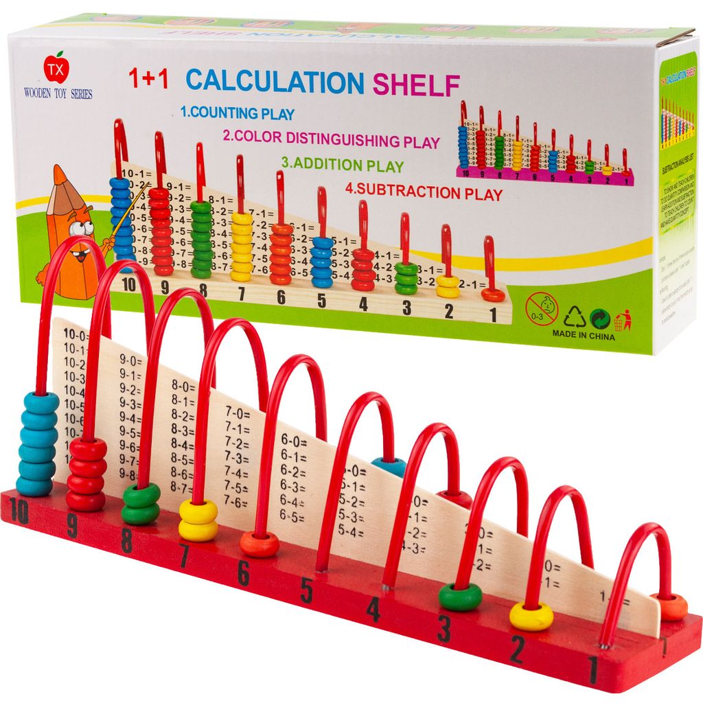 Abakus Zum Zählen Lernen Traditionelle Montessori Produktbild 