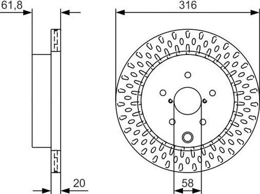 2 Disques de Frein BOSCH 0 986 479 V05 pour SUBARU IMPREZA GR GH G3