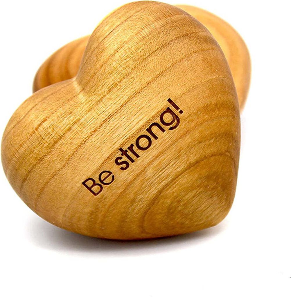 Holzherz 'Be strong!'