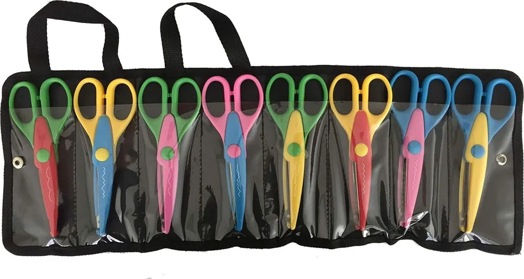 Ciseaux 8 pièces avec sac de transport : fini le désordre dans vos loisirs DIY