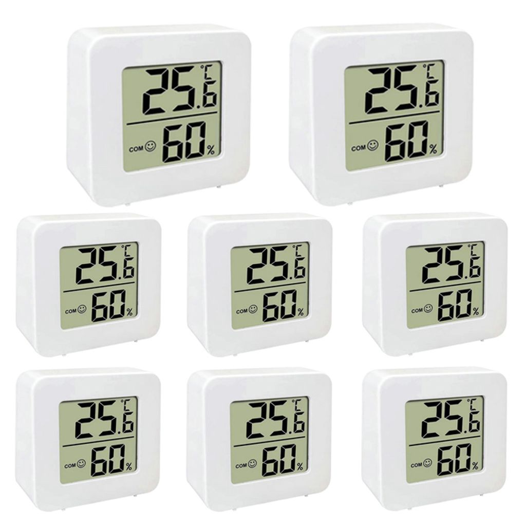 Thermometer Hygrometer Innen Thermo Hygrometer Indicator Digital  Thermometer Innen Raumthermometer Luftfeuchtigkeitsmessgerät, für  Innenraum