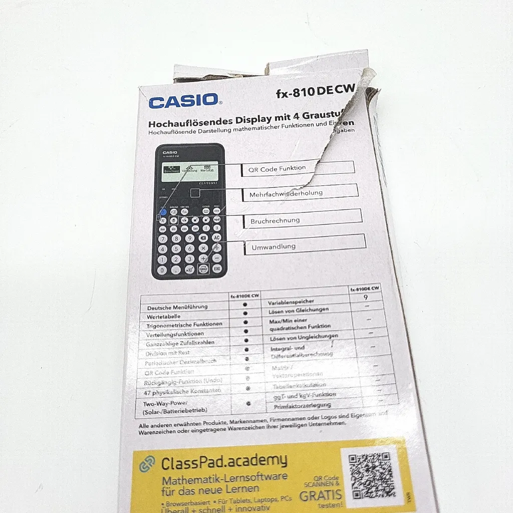 Casio FX 810DE CW calculatrice technique avec écran haute résolution - 4