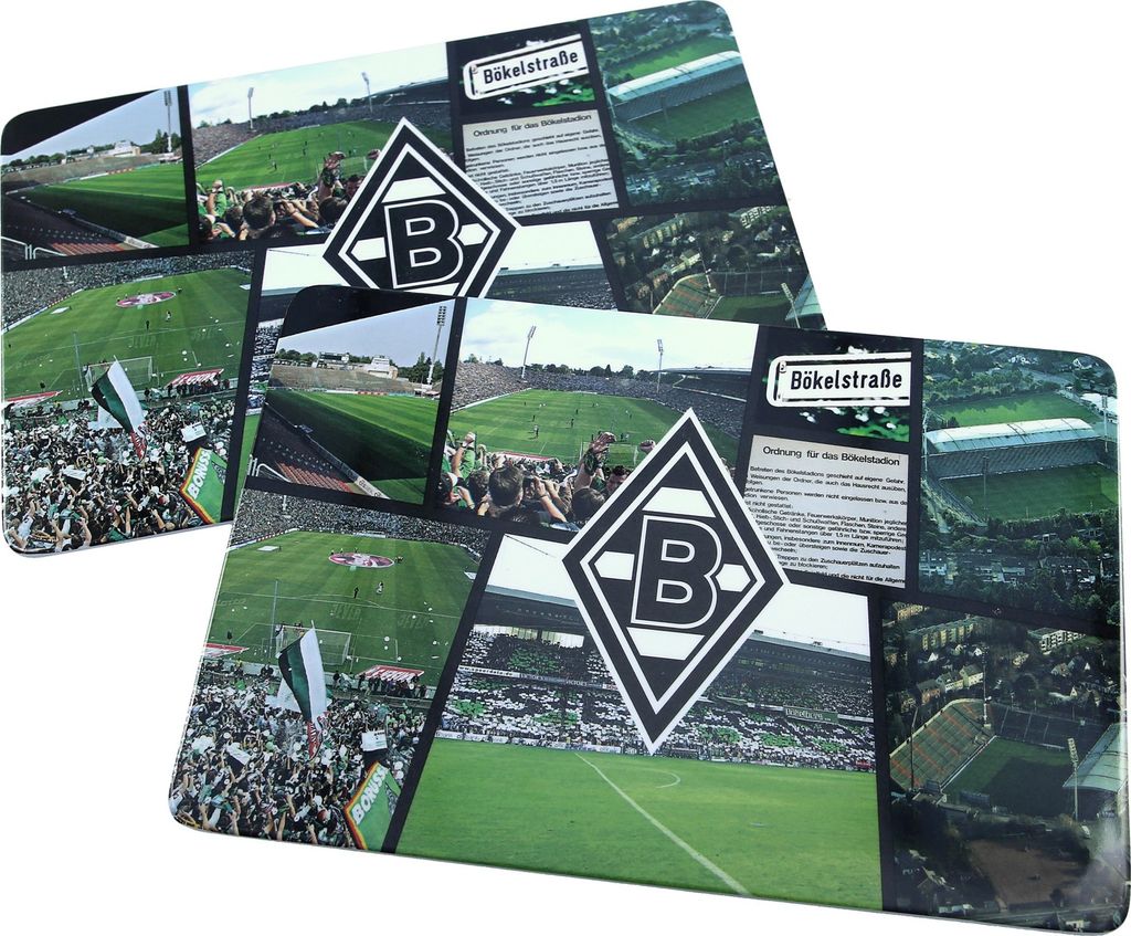 Borussia Mönchengladbach Frühstücksbrettchen Brotbrett Frühstücksbrett 2er Set 