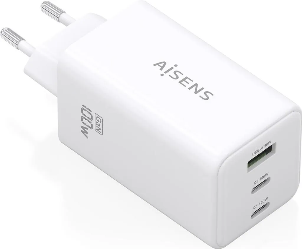 Chargeur Aisens GaN 100W, évitez la surchauffe et chargez vos PC portables