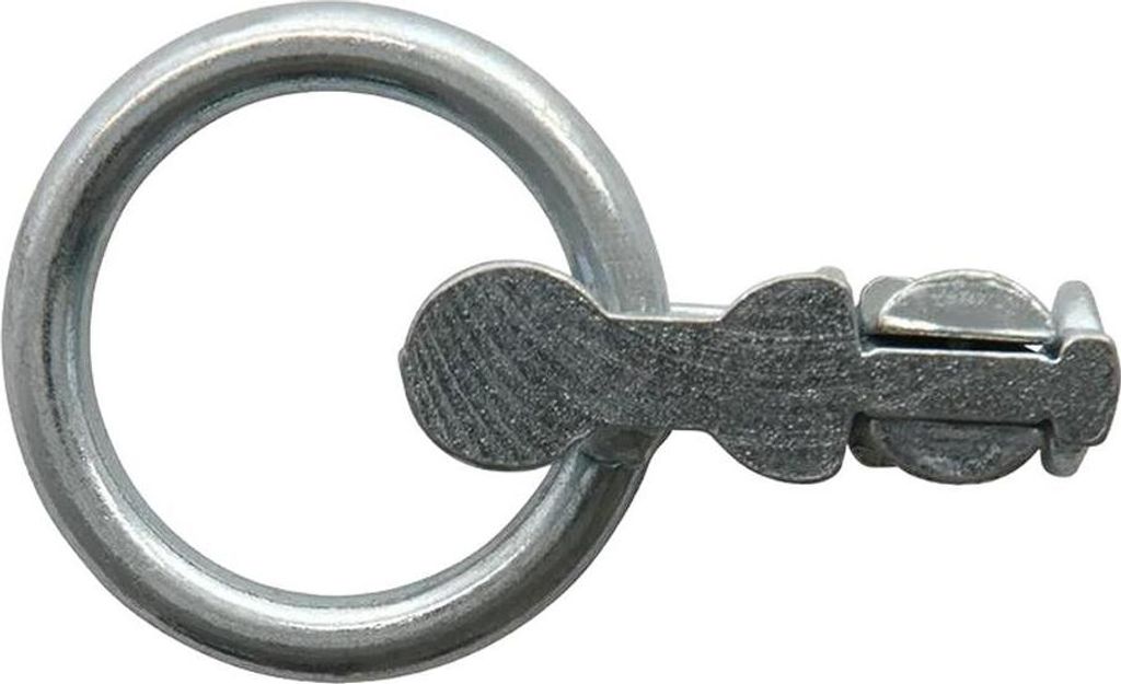 Bolzenbeschlag doppelt mit Ring rund im Blister
