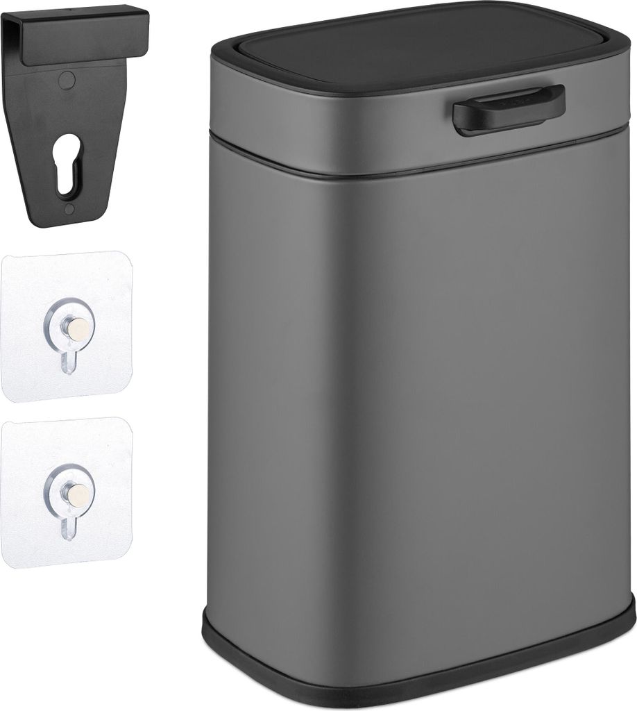 Relaxdays Küchenmülleimer 5 L, hängender Biomüllbehälter, Produktbild 