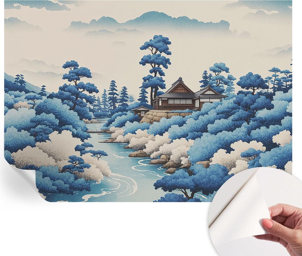 Selbstklebende Wandtapete - Dekorative Tapete für Wohnzimmer - Klebefolie für Wandbilder - Tapetenfolie für Wanddekoration - 208x146 cm - Friedl...