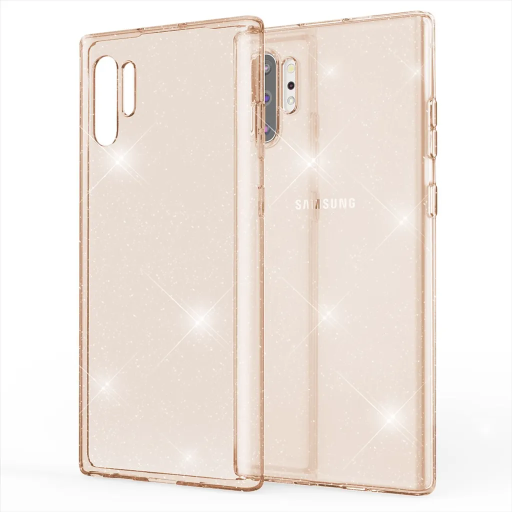 Custodia NALIA Luxury Glitter Oro per Samsung Galaxy Note10 Plus
