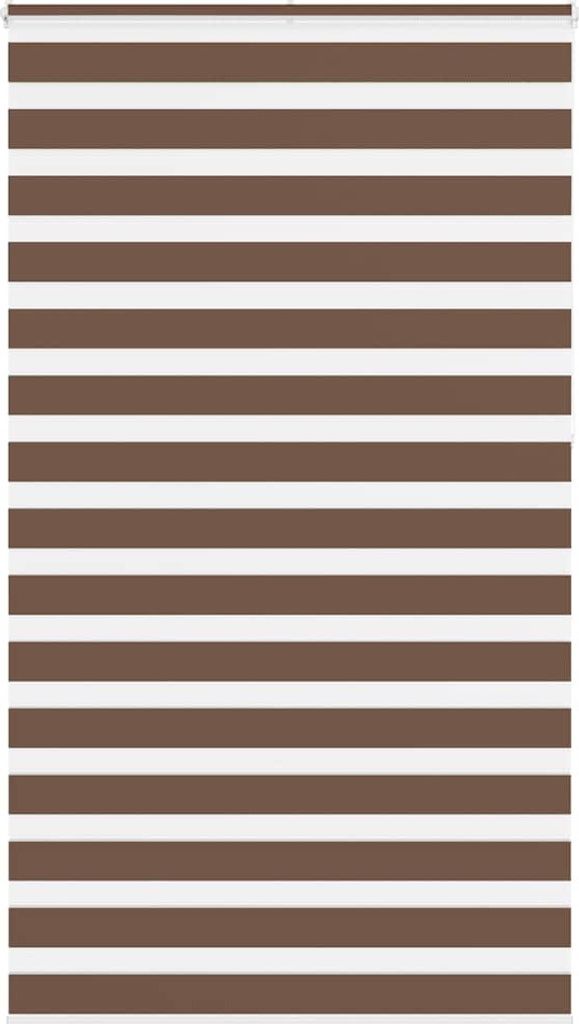 Maison Exclusive - Doppelrollo Braun 135x230 cm Stoffbreite 130,9 cm Polyester